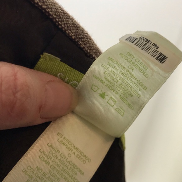 Sigrid Olsen Brown Wool Blend Skirt w Pleats D - Picture 9 of 9